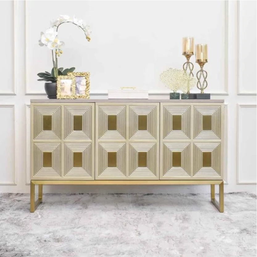 Bufet Kabinet Kontras 3 Pintu